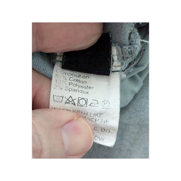 SHEIN Womens Jeans Large Maternity Blue Denim Distressed Stretch Lightweight - Picture 6 of 8